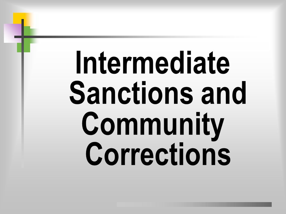 Intermediate sanctions